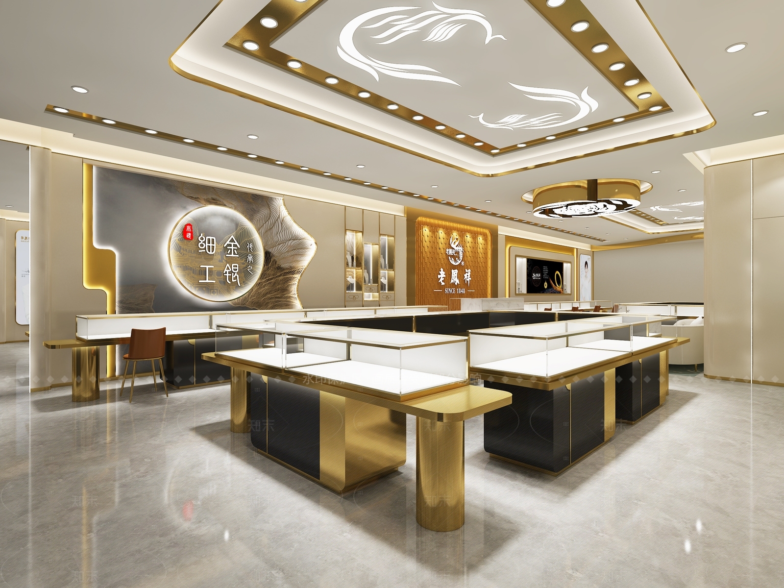 现代珠宝店3D模型下载【ID:1157518518】