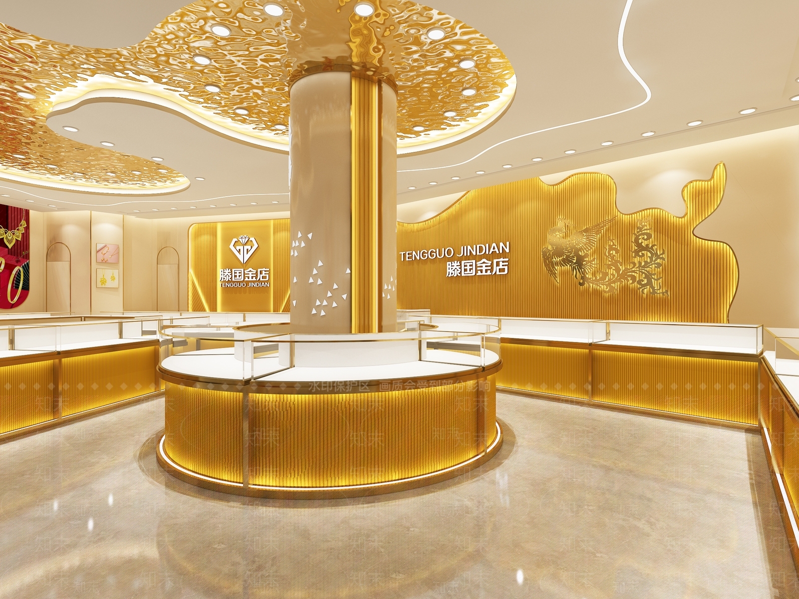 现代珠宝店3D模型下载【ID:1157518702】