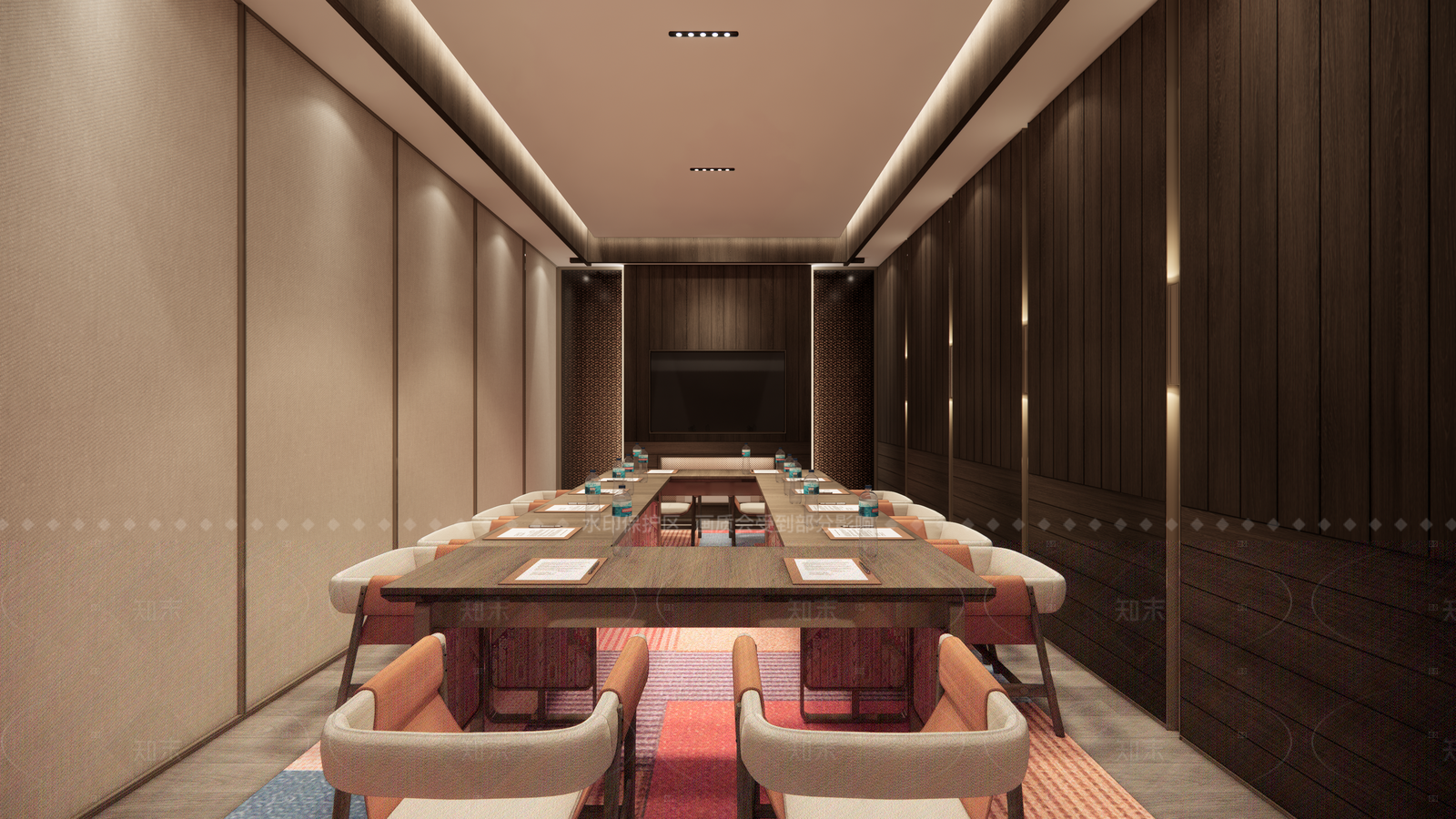 现代会议室SU模型下载【ID:1215940490】