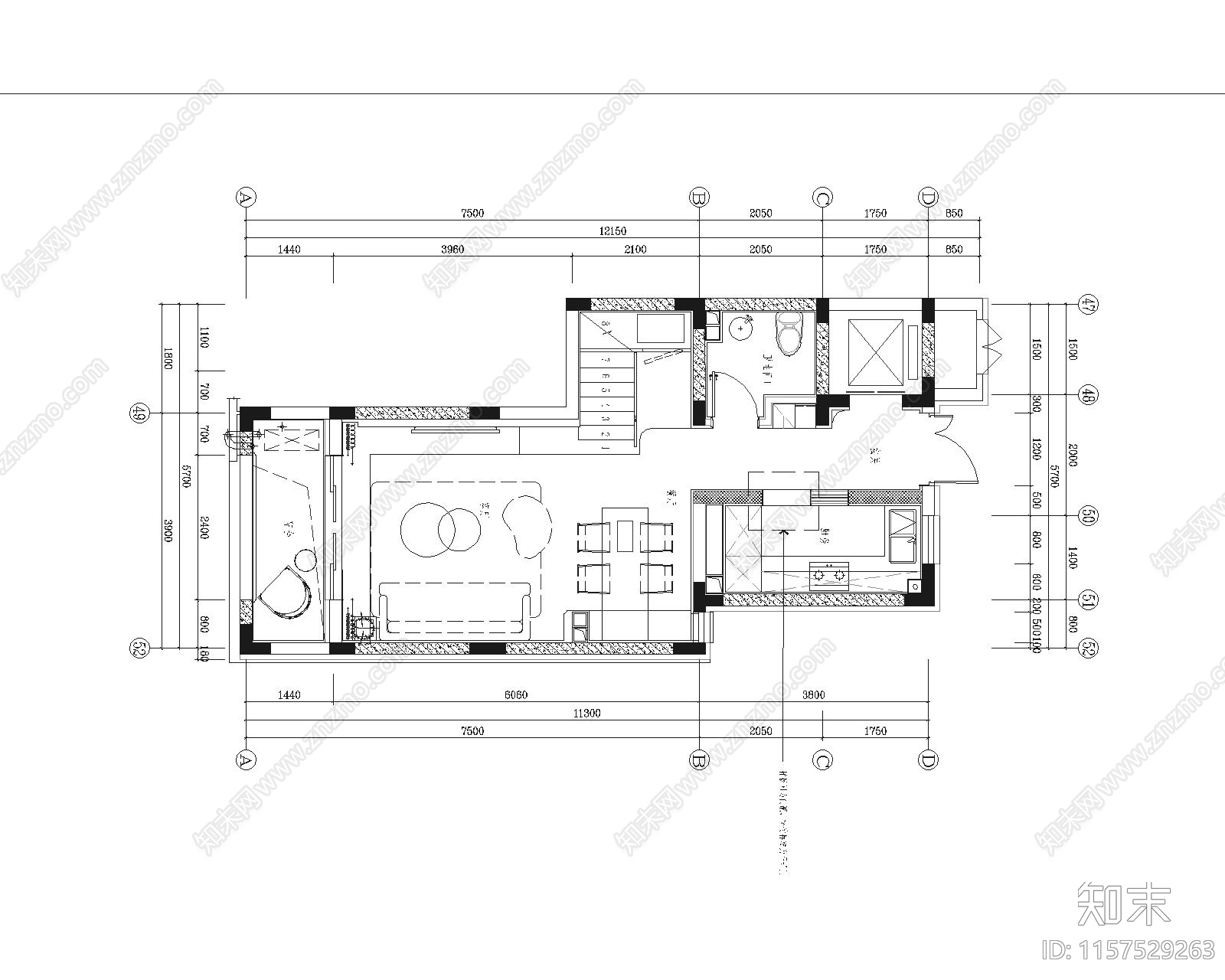 北京cad施工图下载【ID:1157529263】