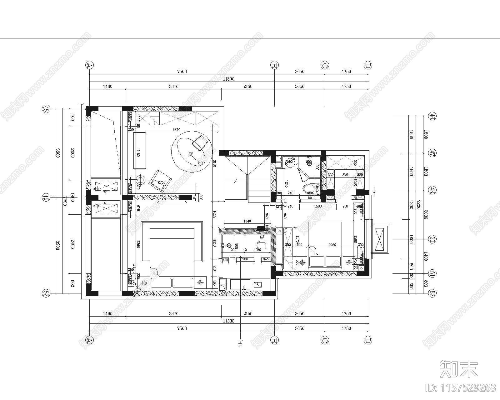 北京cad施工图下载【ID:1157529263】