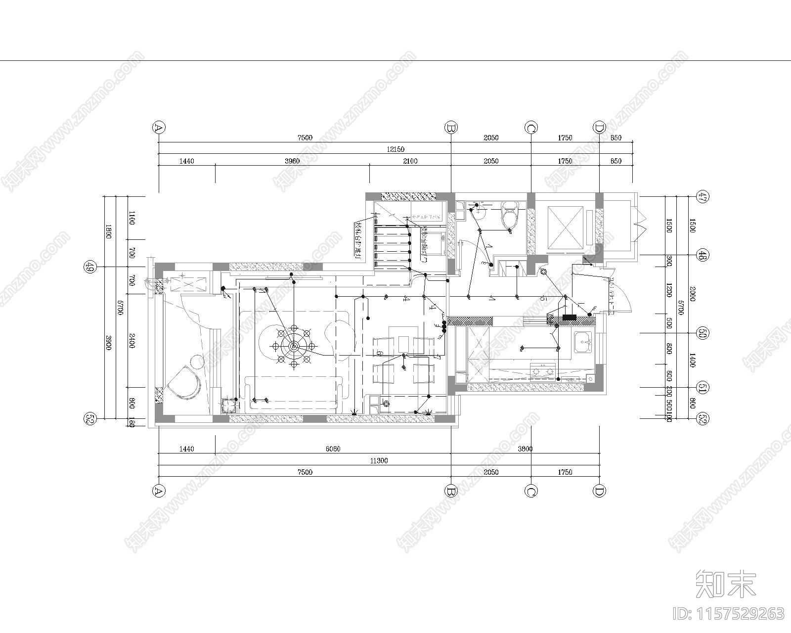 北京cad施工图下载【ID:1157529263】