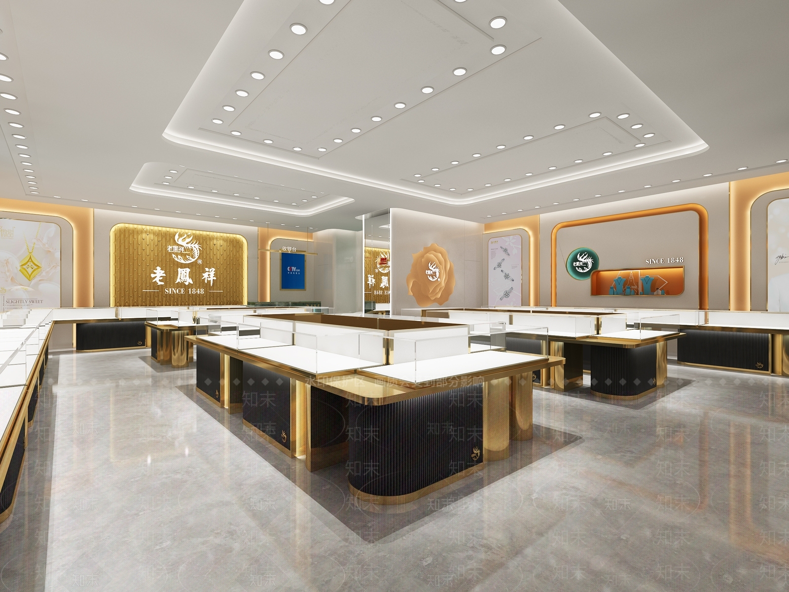 现代珠宝店3D模型下载【ID:1157532815】