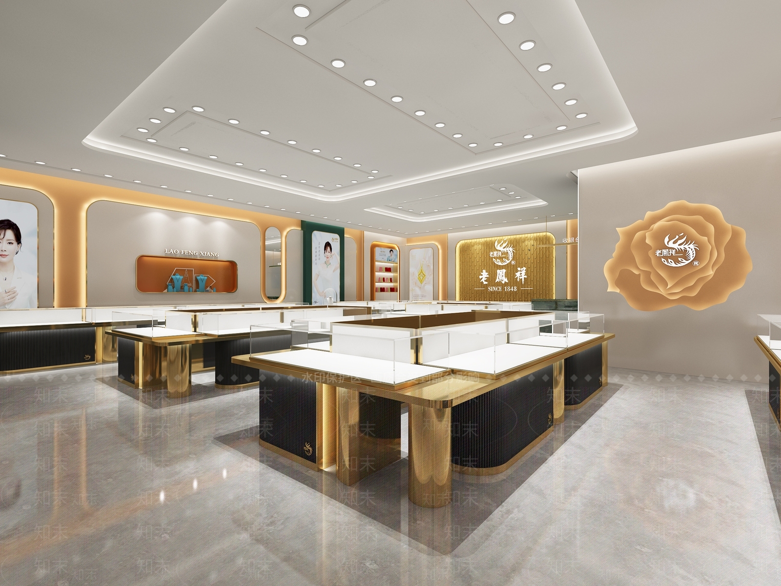 现代珠宝店3D模型下载【ID:1157532815】