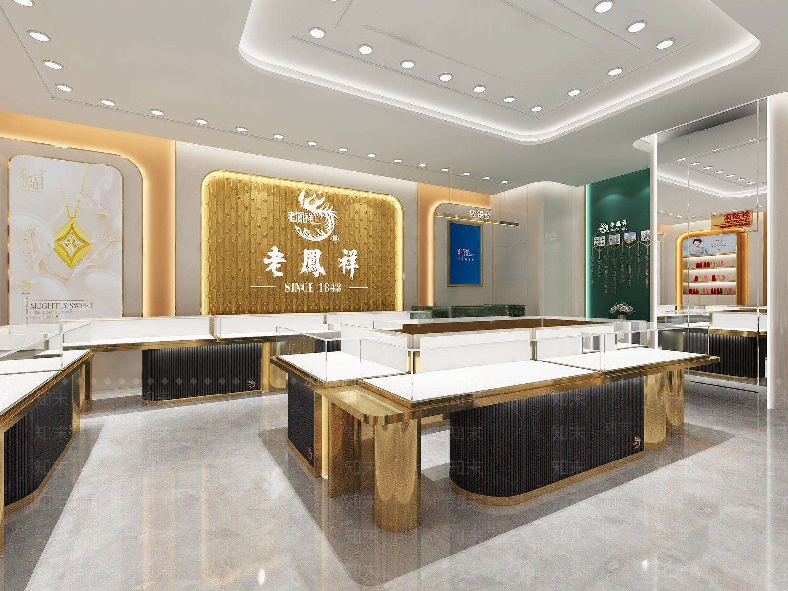 现代珠宝店3D模型下载【ID:1157532815】