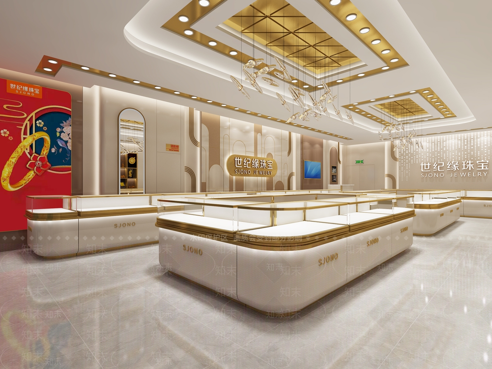 现代珠宝店3D模型下载【ID:1157533252】