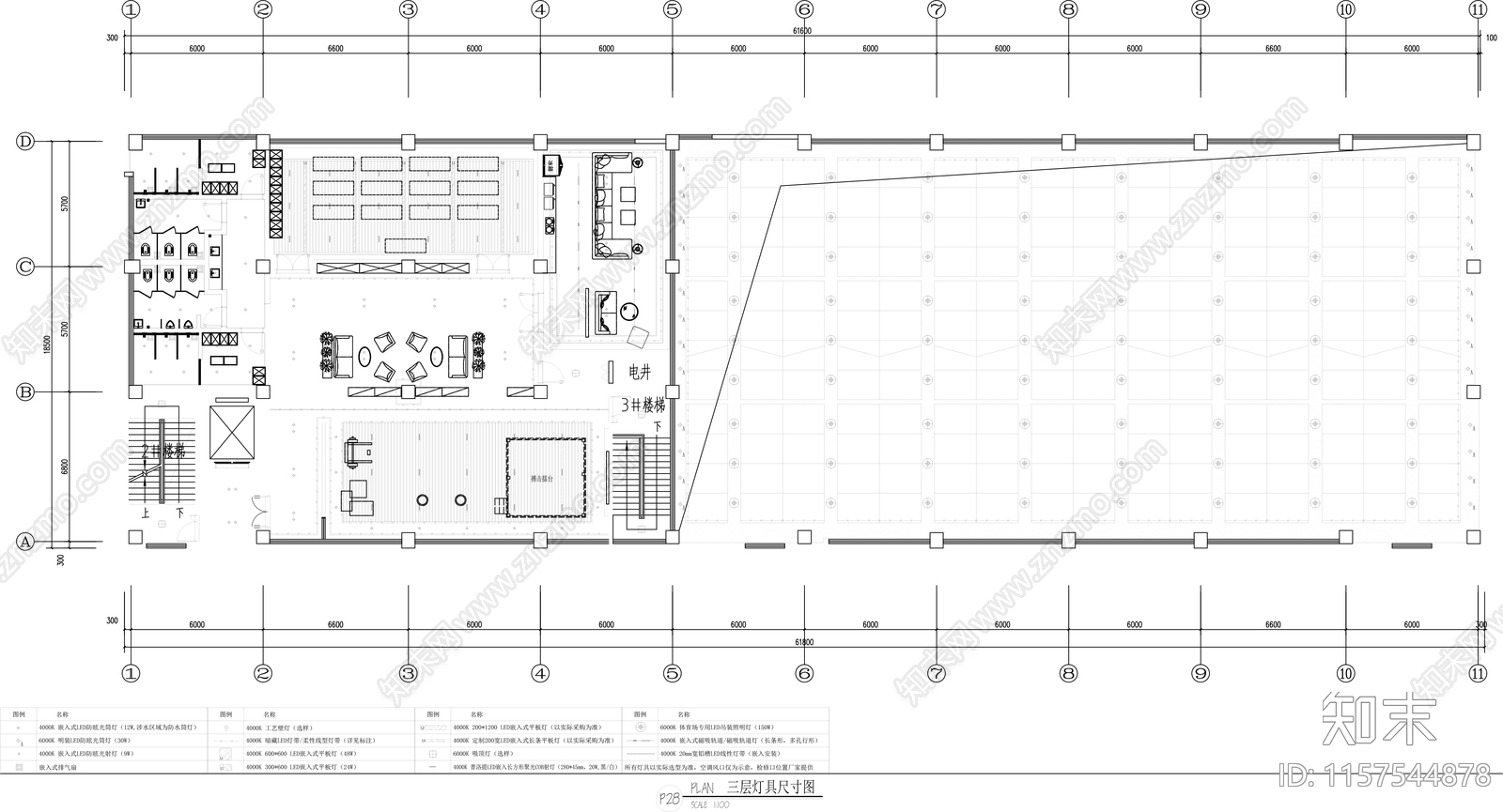 室内健身游泳池cad施工图下载【ID:1157544878】