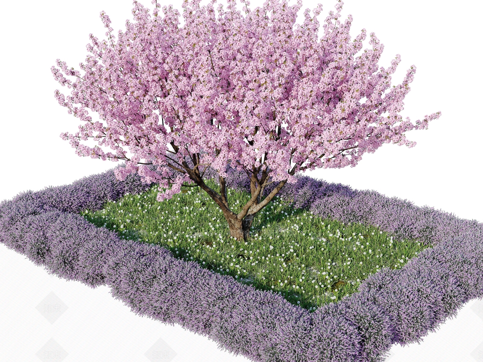 现代植物盆栽3D模型下载【ID:1157545729】