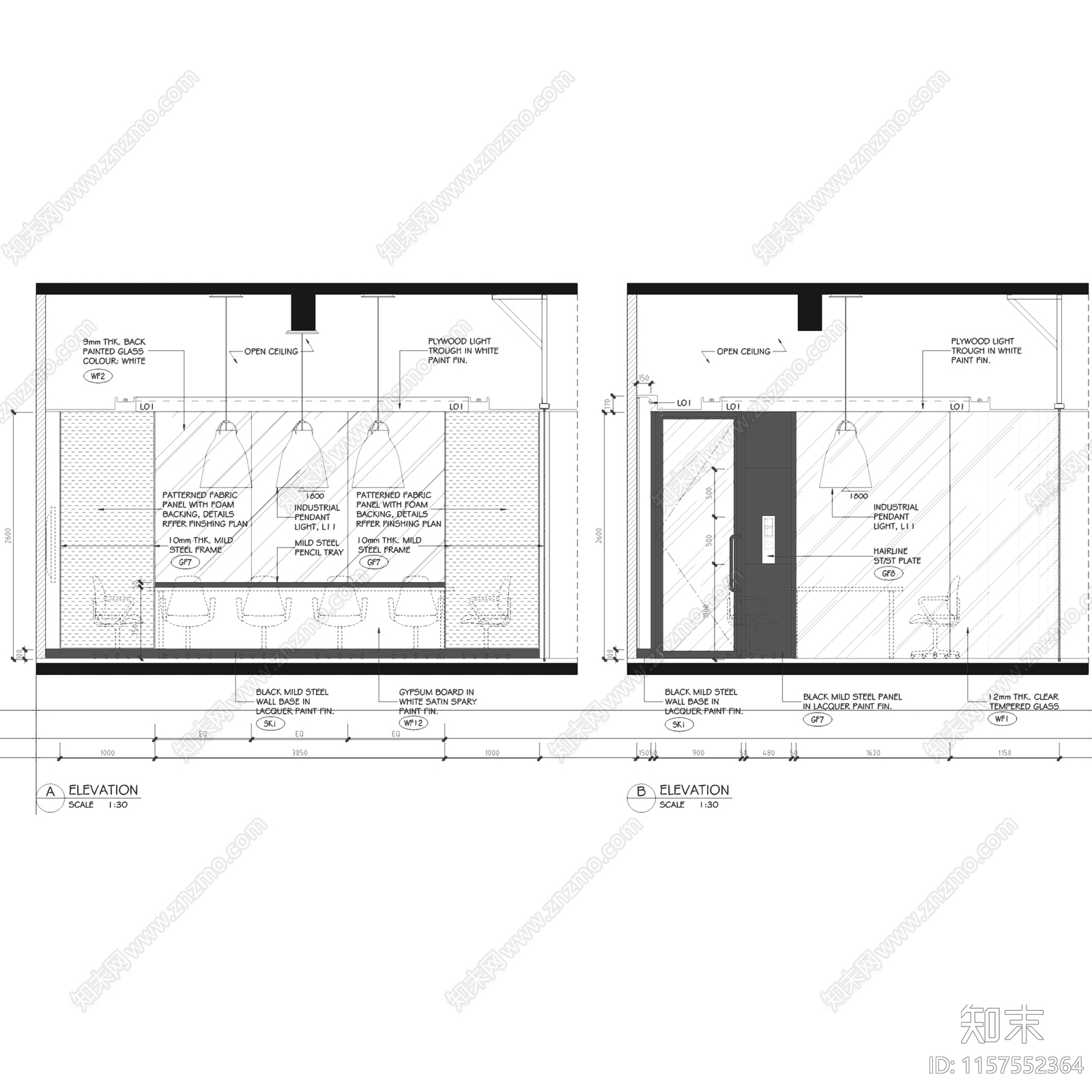 现代简约利丰上海办公大楼室内工装cad施工图下载【ID:1157552364】