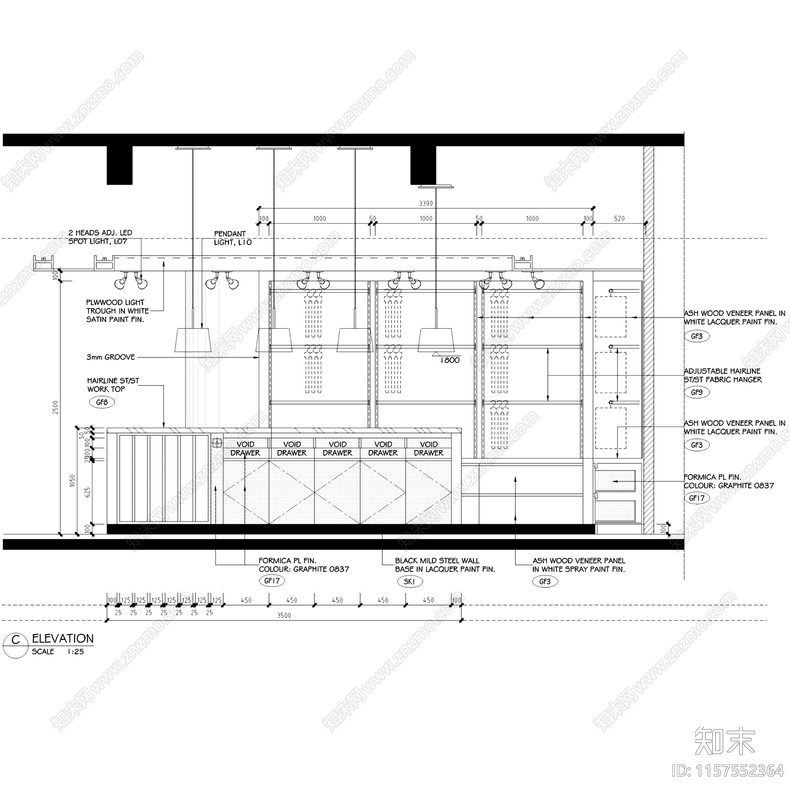 现代简约利丰上海办公大楼室内工装cad施工图下载【ID:1157552364】