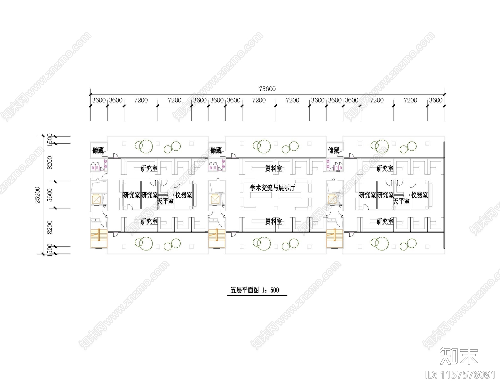 学校实验楼实验室平立剖cad施工图下载【ID:1157576091】