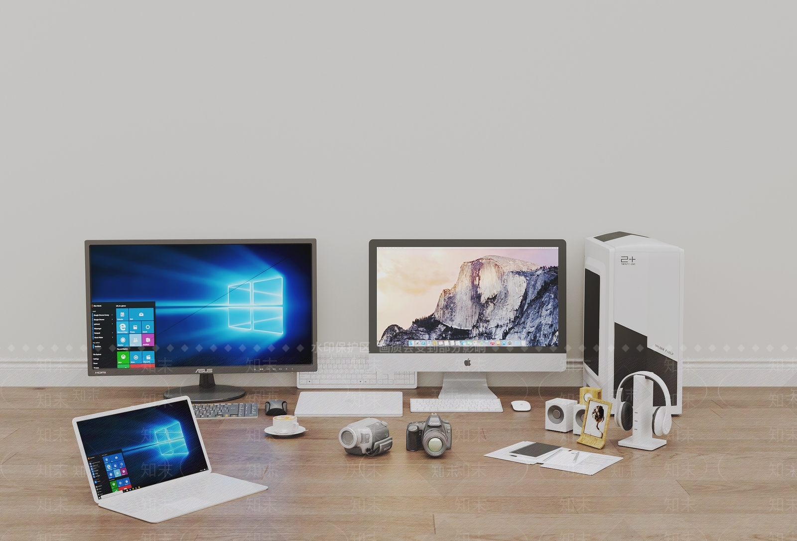 台式电脑SU模型下载【ID:1157576186】