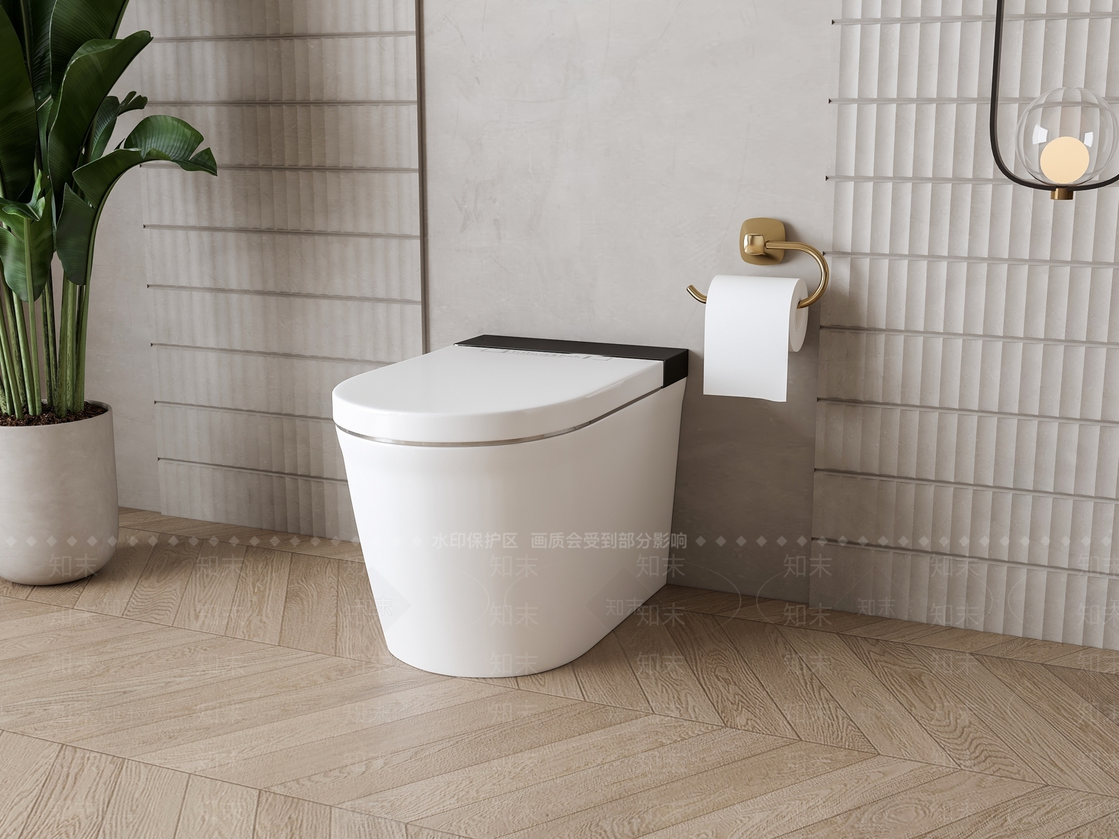 现代坐便器3D模型下载【ID:1157578922】