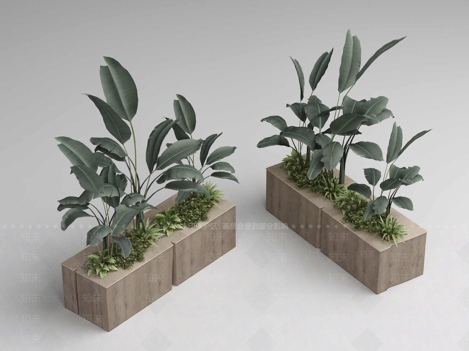 现代花箱3D模型下载【ID:1157579297】