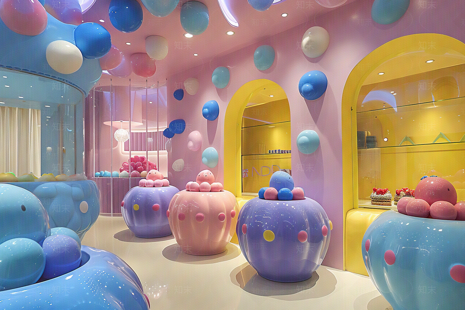 儿童商店室内壁纸贴图下载【ID:1157579824】