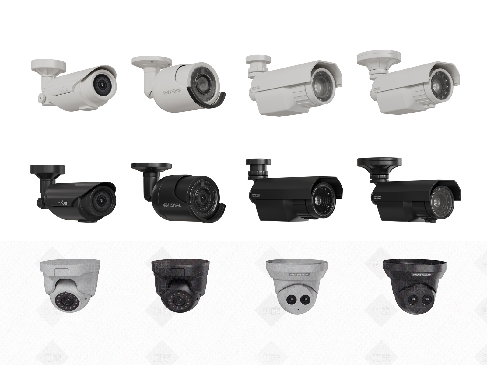 现代监控摄像头3D模型下载【ID:1157580659】