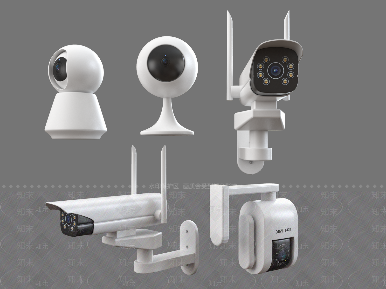 监控摄像头3D模型下载【ID:1157586031】