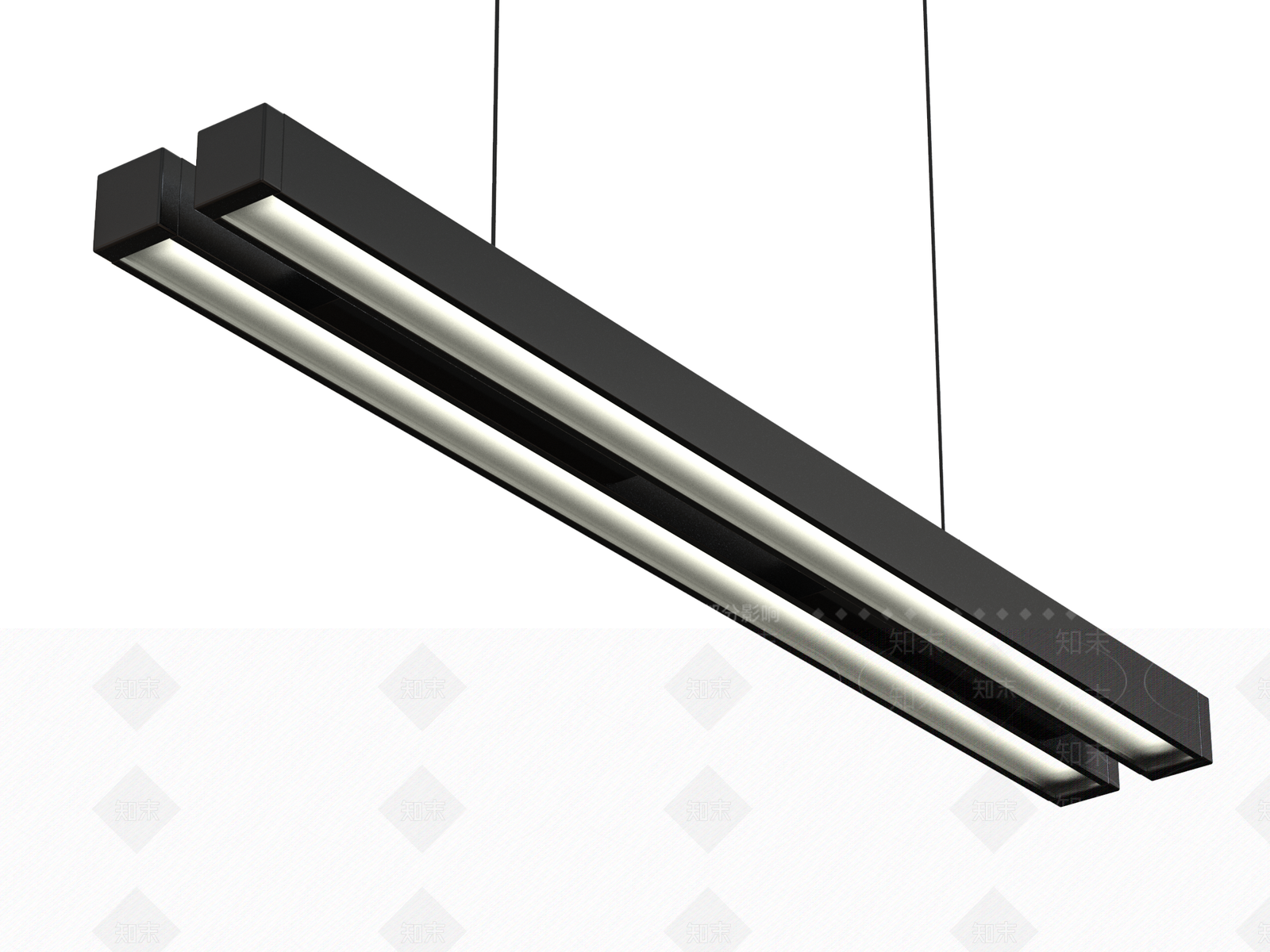 工业风灯管3D模型下载【ID:1157588264】