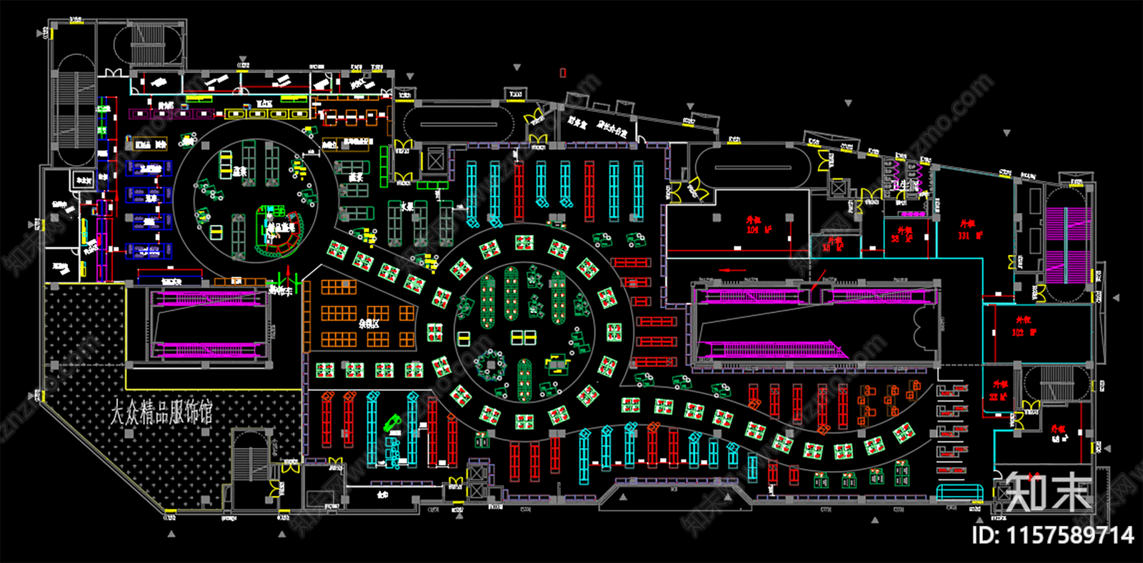 超市施工图下载【ID:1157589714】