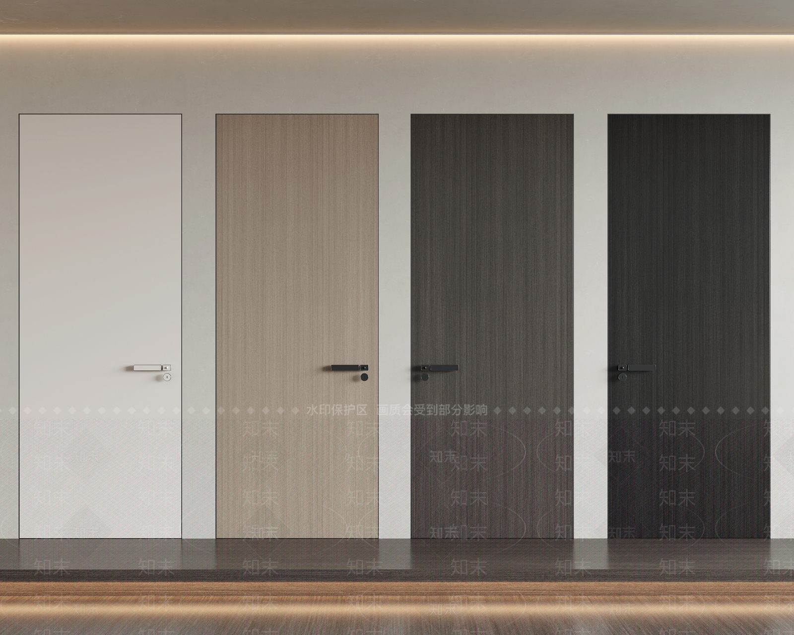 现代隐形门3D模型下载【ID:1157593372】