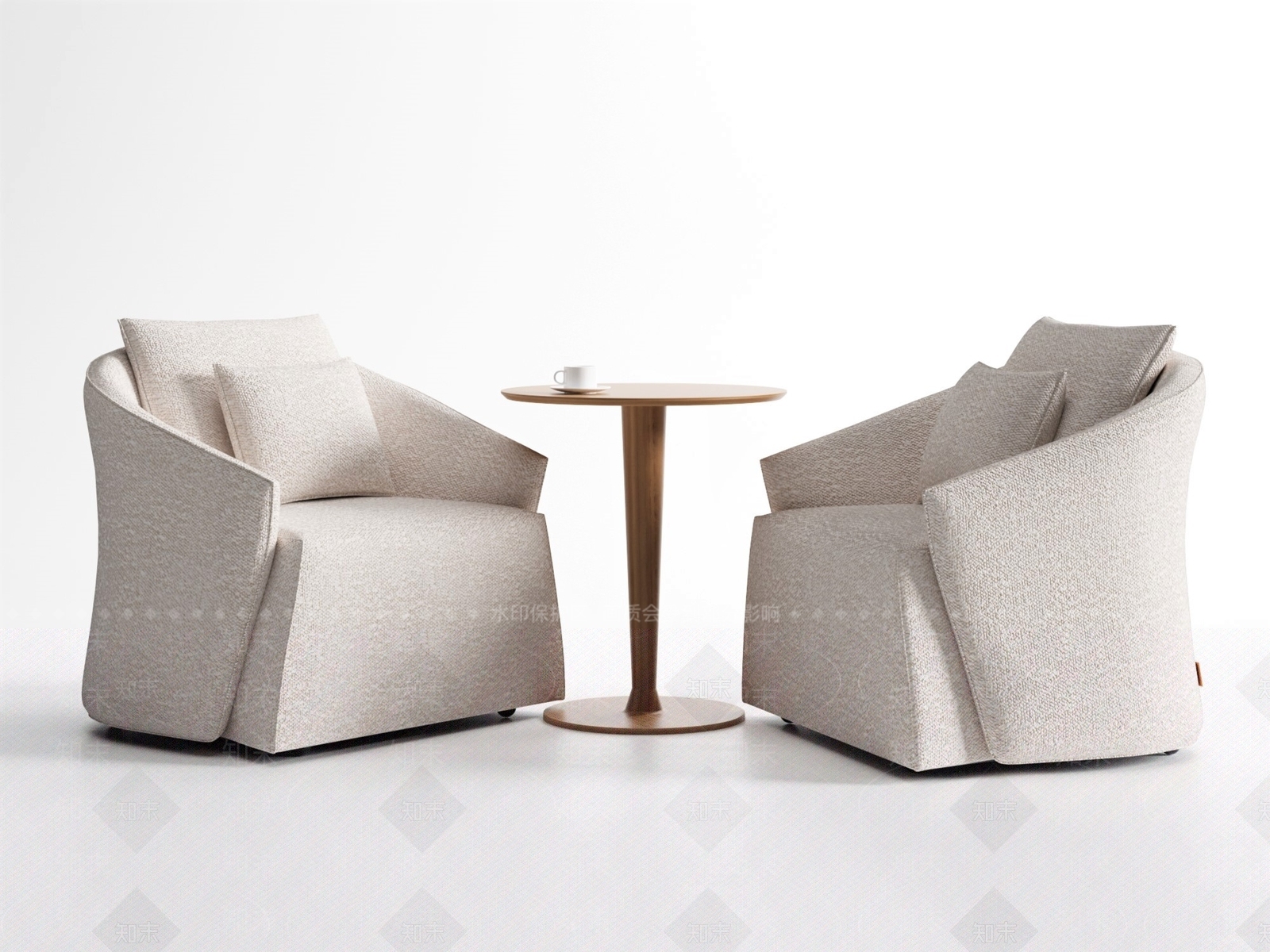 现代休闲桌椅组合3D模型下载【ID:1157597019】