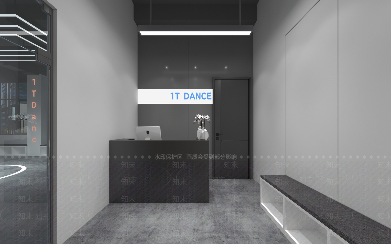 工业风舞蹈教室3D模型下载【ID:1157614490】