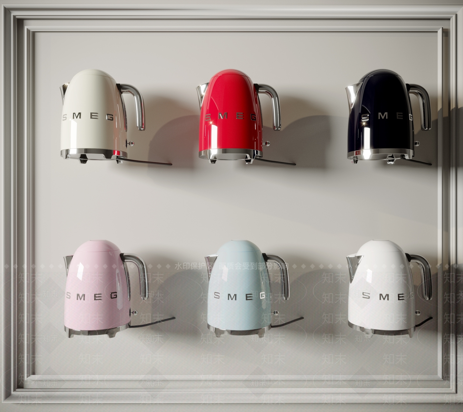 SMEG现代电热水壶SU模型下载【ID:1157617721】