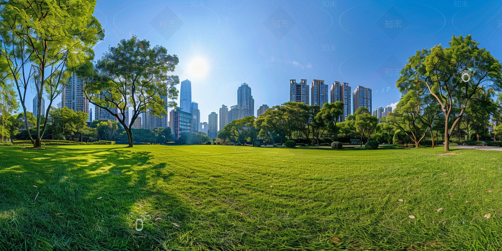 美丽田野草原牧场草坪村庄环山外景全景HDR贴图下载【ID:1157624203】