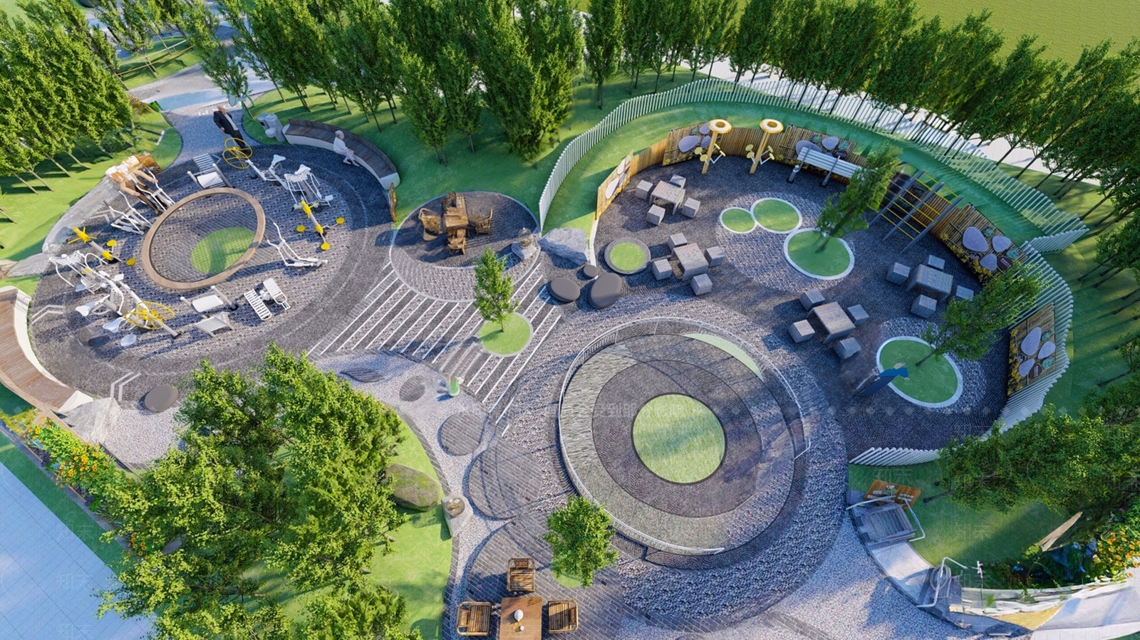 现代老年康养乐园3D模型下载【ID:1157644053】