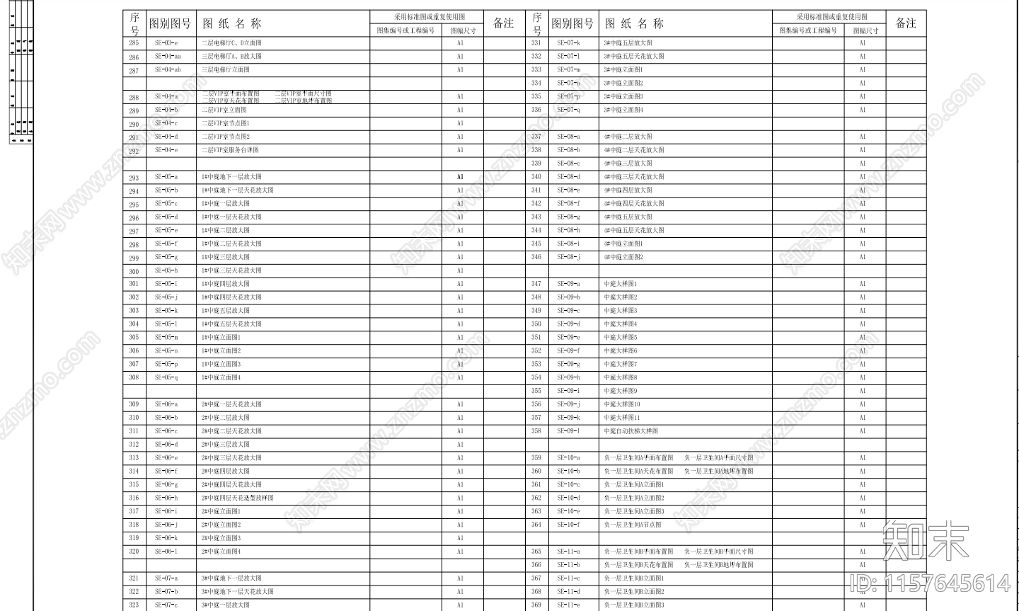 商场购物中心全cad施工图下载【ID:1157645614】