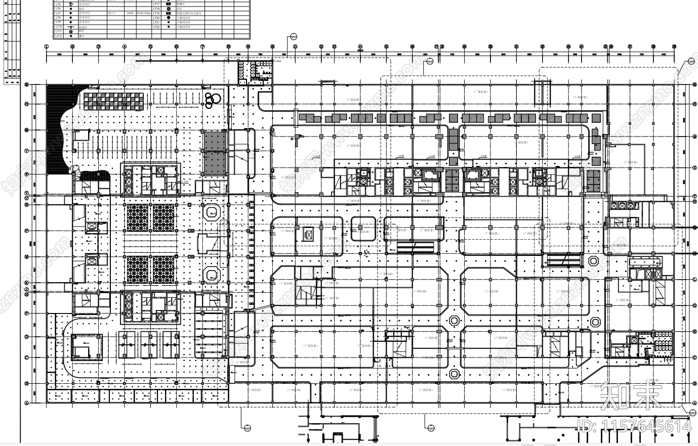 商场购物中心全cad施工图下载【ID:1157645614】