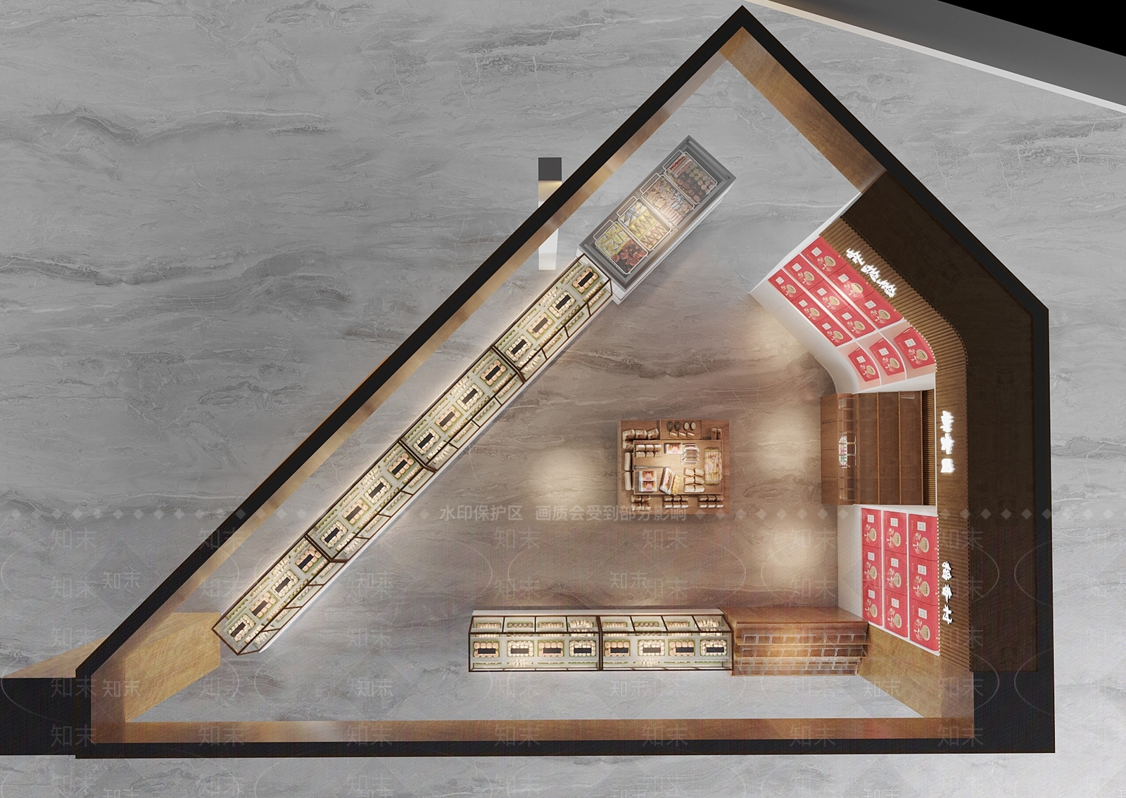 新中式稻香村传统糕点店3D模型下载【ID:1157645577】
