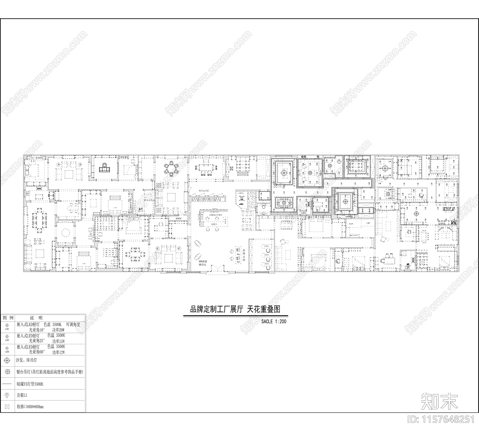 衣柜品牌展cad施工图下载【ID:1157648251】