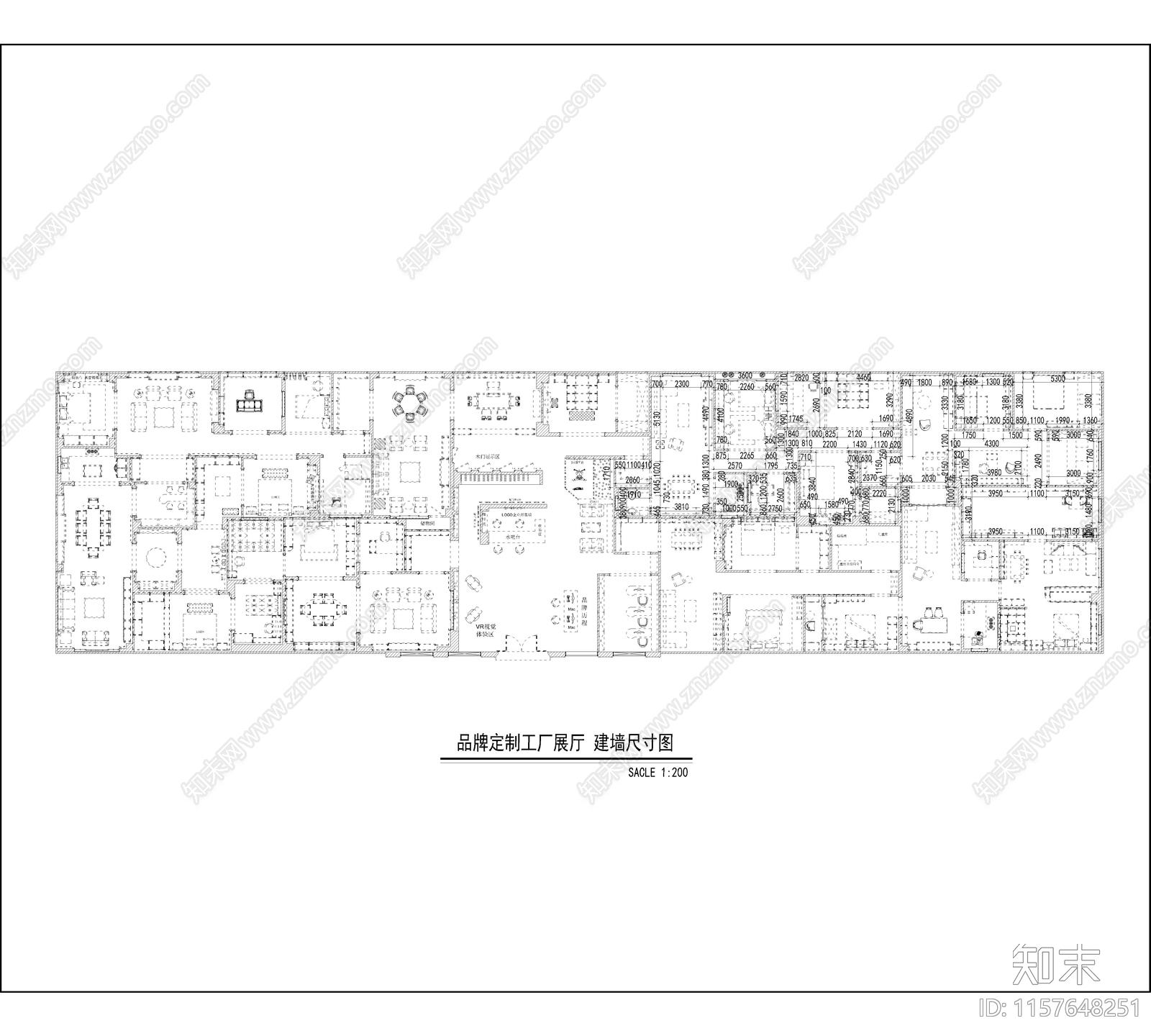 衣柜品牌展cad施工图下载【ID:1157648251】