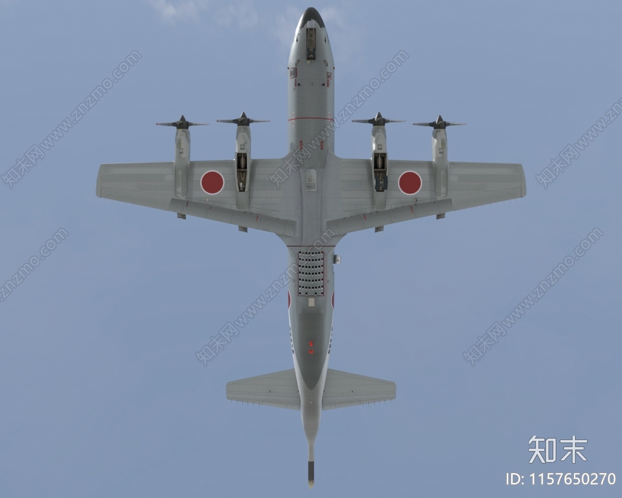 日本海上自卫队洛克希德P3海上巡逻机3D模型下载【ID:1157650270】