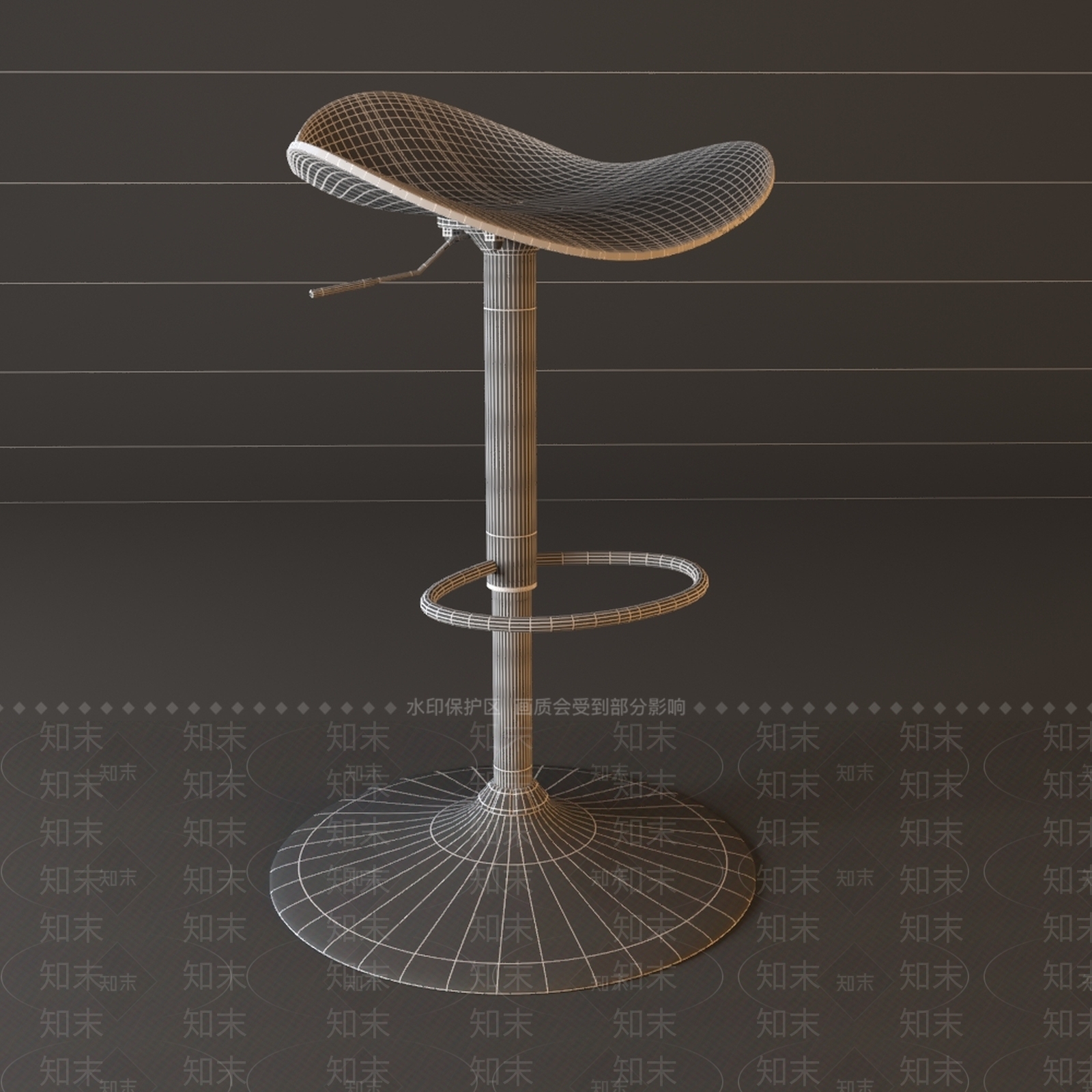 现代吧凳3D模型下载【ID:1157653659】