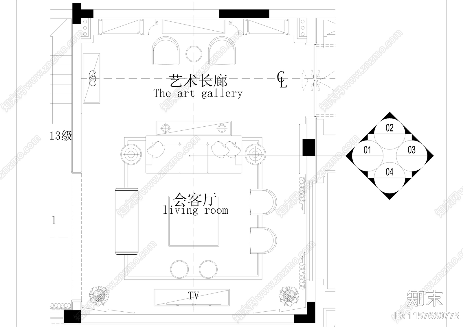 家居客cad施工图下载【ID:1157660775】