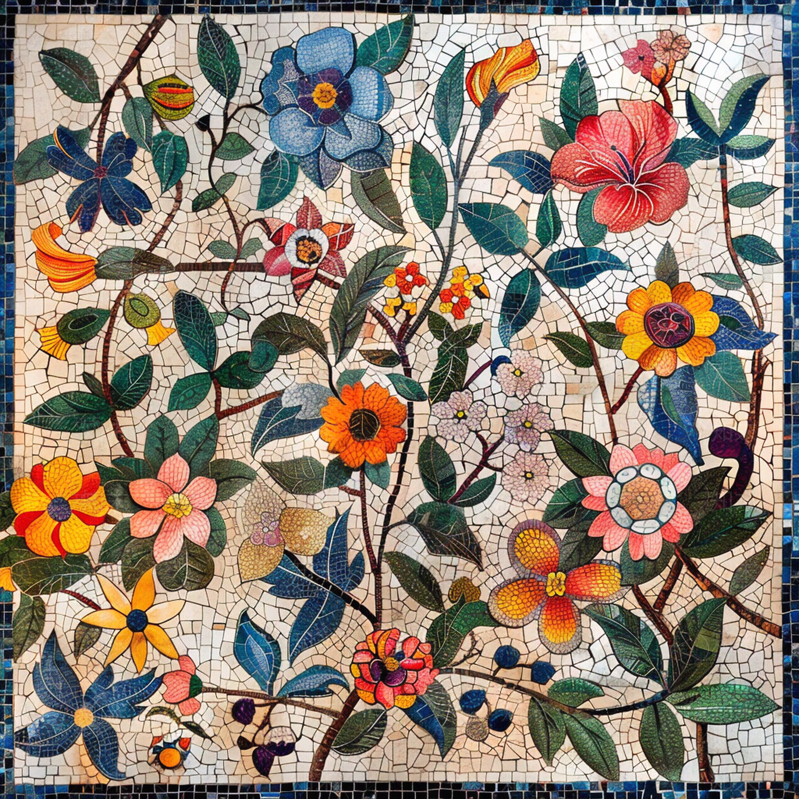 植物花图案马赛克贴图下载【ID:1157661162】