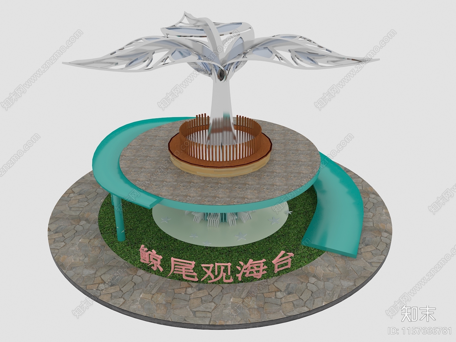 现代广场景观3D模型下载【ID:1157666781】