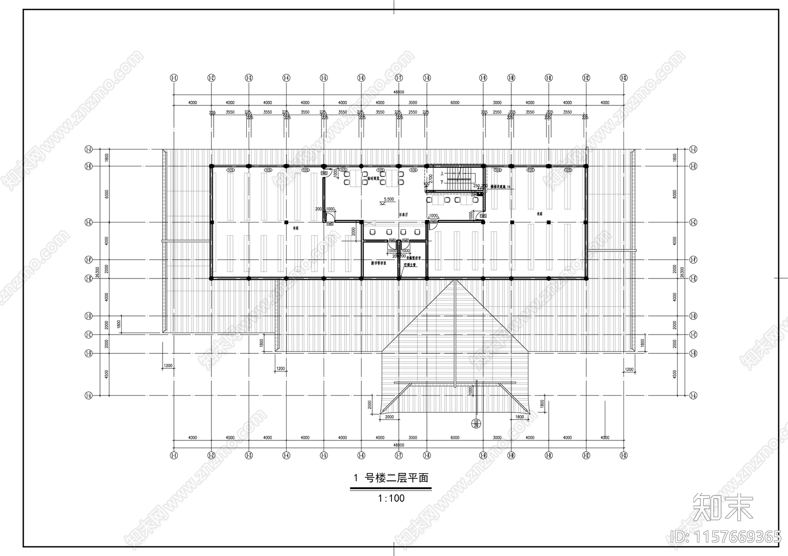 仿古风格佛法宣讲办公综合楼建筑图cad施工图下载【ID:1157669365】