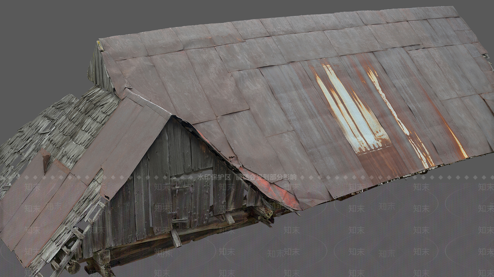 现代木瓦屋顶3D模型下载【ID:1157671287】