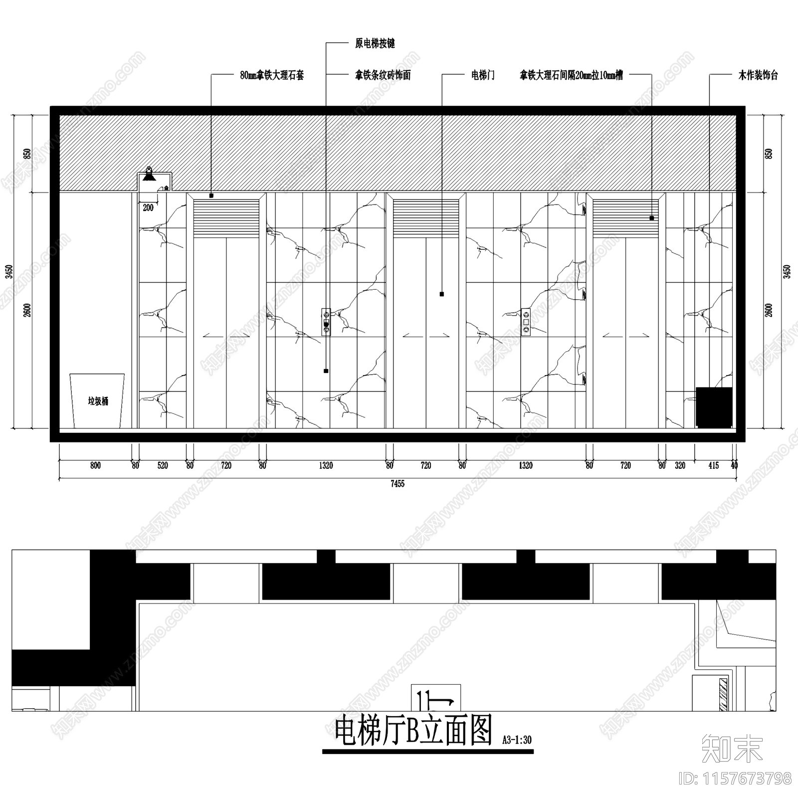 新中式禅意意境办公室室内工装CAcad施工图下载【ID:1157673798】