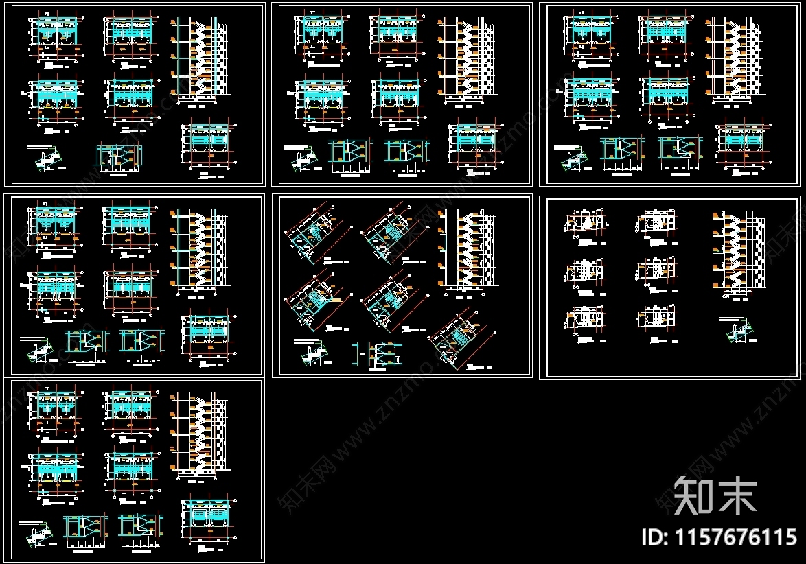 100多款楼梯大样图纸施工图下载【ID:1157676115】
