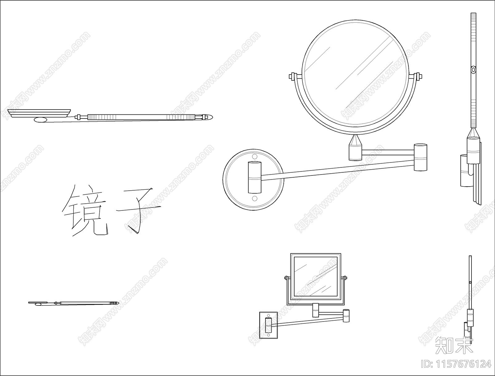 卫生间洁具图库施工图下载【ID:1157676124】