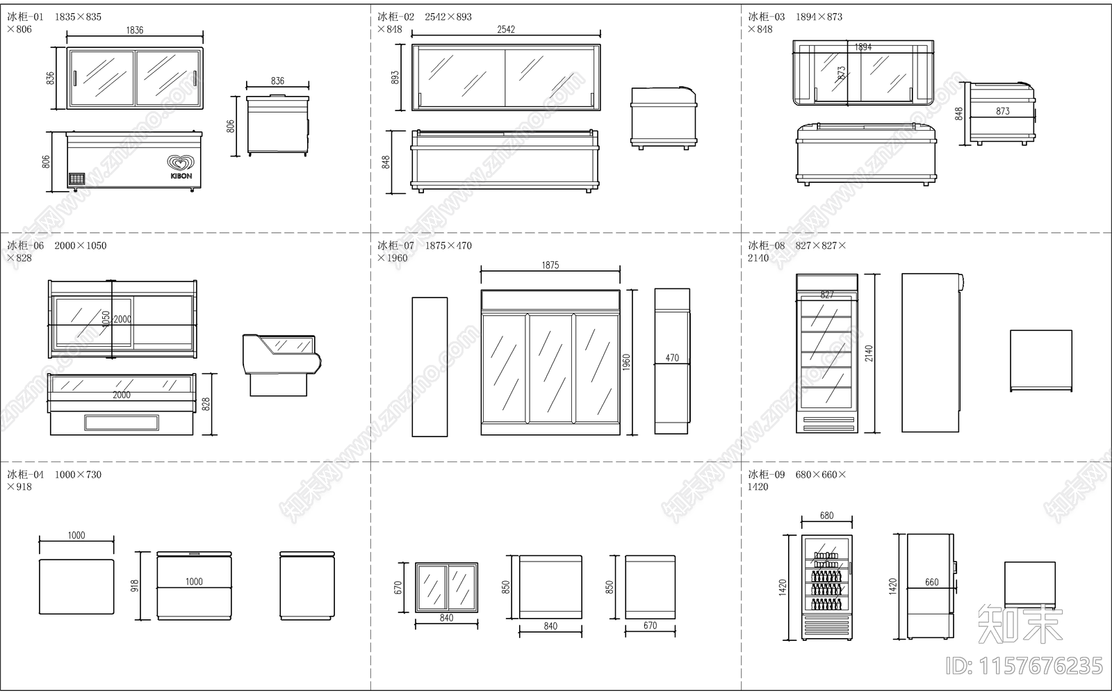 冰箱施工图下载【ID:1157676235】