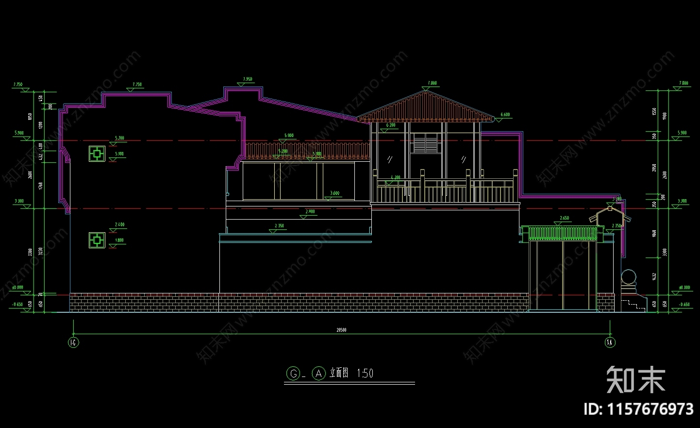 北方四合院建筑设计图cad施工图下载【ID:1157676973】