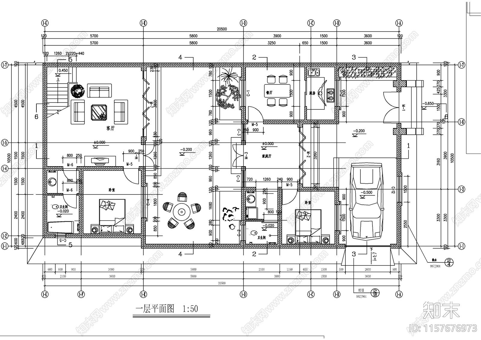 北方四合院建筑设计图cad施工图下载【ID:1157676973】