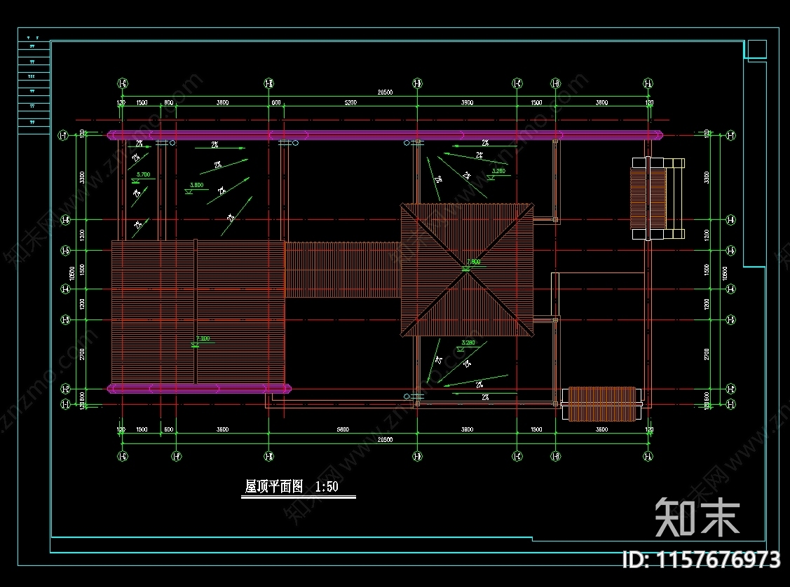 北方四合院建筑设计图cad施工图下载【ID:1157676973】