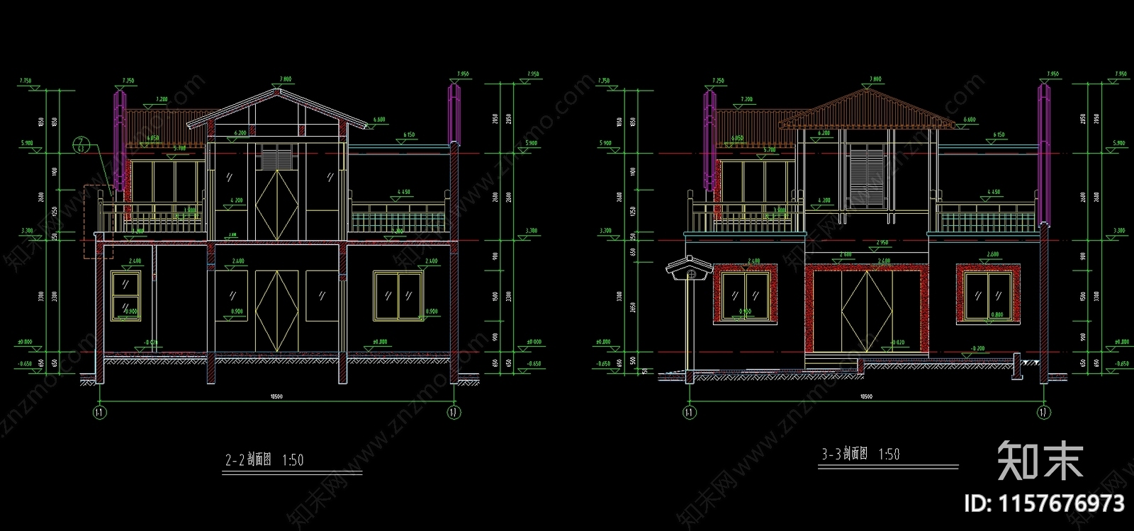 北方四合院建筑设计图cad施工图下载【ID:1157676973】