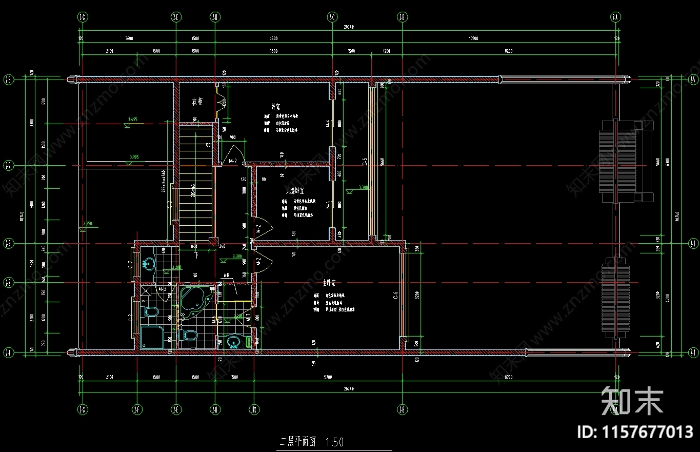 四合院建筑设计图cad施工图下载【ID:1157677013】